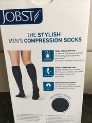 Jobst 2 Packages For Men Ambition Sz 2 Black Knee Socks 15-20