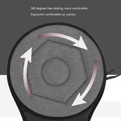 Round Car Cushion 360 Degrees Rotating Geometric Rhombic Shape Rotating Seats