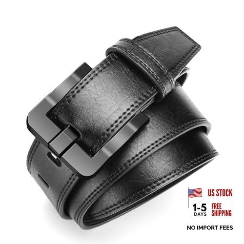 TSA Approved Non-Metal Nickel Fits Waist 37–38 in | Overall Length 47 in Black