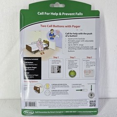 Smart Caregiver Two Call Buttons & Wireless Caregiver Pager – 2 Audible Alarms