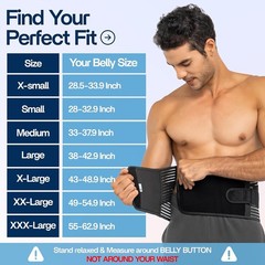 Adjustable Back Brace for Lower Back Pain Relief | Stylish Lumbar Support Belt