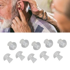 L 14mm 10Pcs Hearing Aid Ear Tips Soft Replacement Universal Domes Hearing