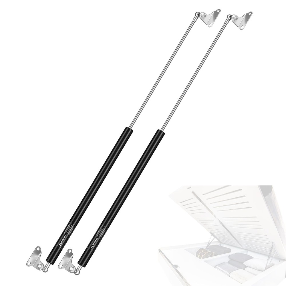 HelloAuto 28in Gas Struts 100lb RV Bed Boat Lid Window Cabinet Doors L-Type Moun