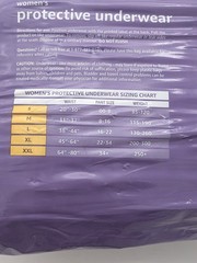 Amazon Basics Women’s Protective Underwear Medium fits 31-37 Waist 20 Count
