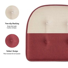 Premium Thick U-Shaped Memory Foam Chair Cushion Nonslip Rubber Back Seat Pad