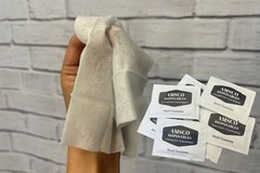 Disposable Crab Bibs for Adults with Wet Wipe Moist Towelettes, 50 Pc. Set…