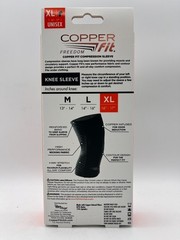 2x COPPER FIT ORIGINAL COPPER INFUSED COMPRESSION KNEE SLEEVE XLARGE NEW MR 1088