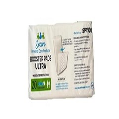 Secure Booster Pads Ultra 13in 180 Count Disposable Incontinence Pads