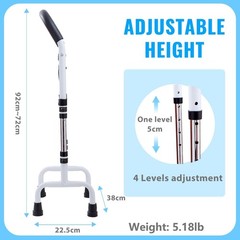 Lightweight Anti-Slip Walking Cane – Enhanced Stability for up to 300lbs User