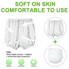 Adult Plastic Pants, Waterproof Diaper Covers for Incontinence, Leak Proof Un…