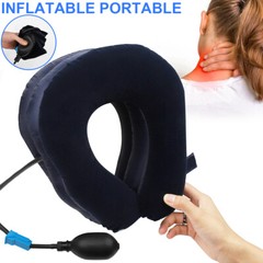 Cervical Neck Traction Device Collar Brace Support Pain Relief Stretcher Therapy