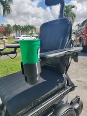 Cup Holder Designed for Permobil Power Wheelchairs