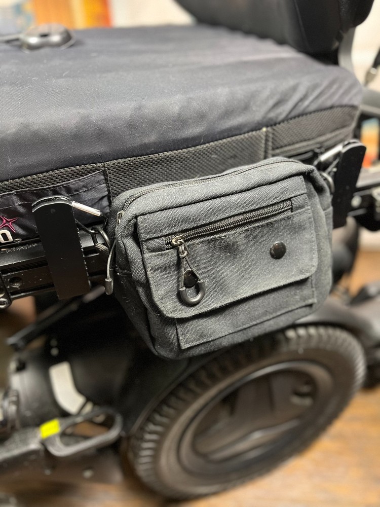 Canvas Saddle Bag for Permobil Power Wheelchairs – Storage Solution