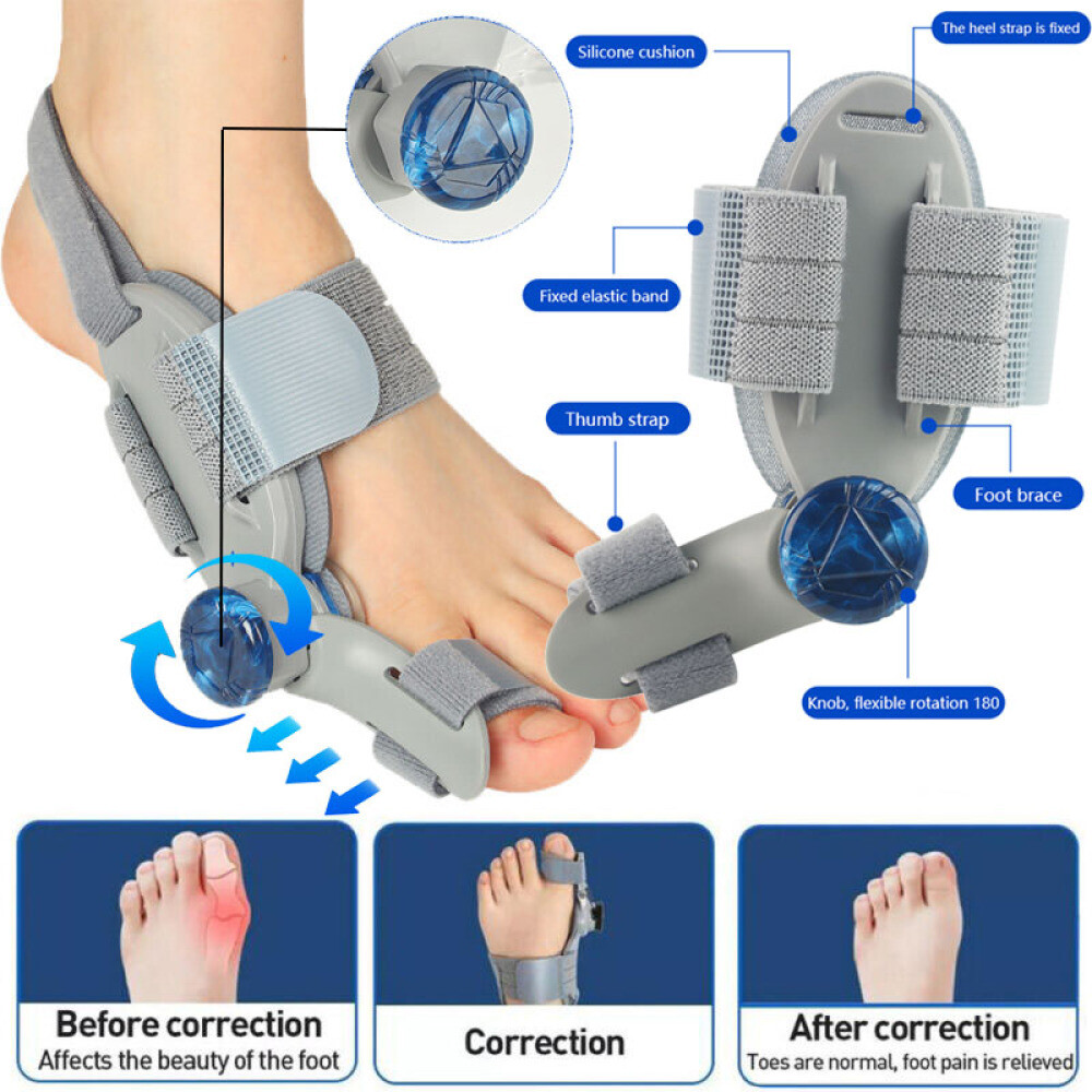 Treatment Bunion Fix ,Toe Valgus Corrector Adjustable Orthosis Women Men Splints