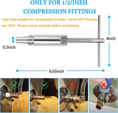 Compression Sleeve Puller 03943 Ferrule Remover for 1/2″ Copper Pipe Fittings