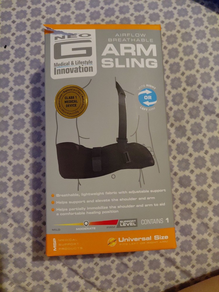 NEO G Easy Fit Arm Sling Breathable Universal One Size Fits Most