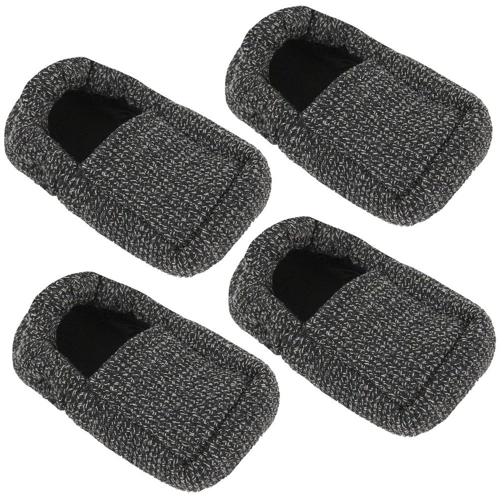Vive Walker Ski Glide Covers 4 PCS – Accessories 4 Count (Pack of 1), Grey