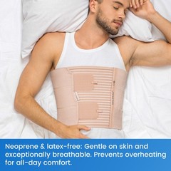Velpeau Rib and Chest Support Brace, Broken Rib Brace, Breathable Rib Belt Men