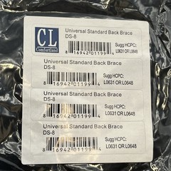 BRAND NEW!! Comfortland Universal Standard Back Brace Black Sealed – DS-8