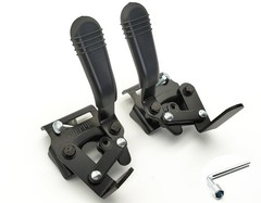 Universal Wheelchair Brake Replacement – Blue & Silver Sport K1, Includes Tools