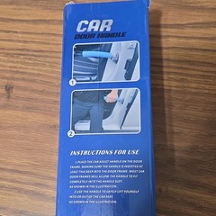 Portable Blue Car Door Standing Assist Handle, Lightweight Easy to Use, 2 Pack