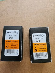 POWER ONE HEARING AID BATTERIES #P13 17 PACKS OF 102 EXP 10/21 &2/18