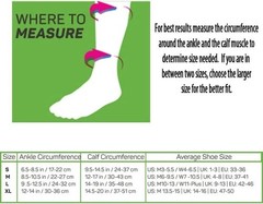 Calf Sleeves Leg Support Compression Socks Running Shin Splint Varicose Vein US