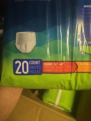 Lot of 4 – 20 Count Prevail Daily Underwear MED Adult Diapers 1 Full Case. NEW