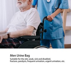 Wearable Urine Bag Elderly Male Female Reusable Urine Collection Pee Bag 1000ml