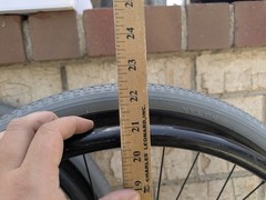 Out Front Shadow Spoke Wheelchair Wheel Pair 22″ 501mm Solid Tire Vinyl Handrim