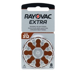 40 Rayovac Extra Size 312 Hearing Aid Batteries PR41 1.4V Zinc Air 8BL
