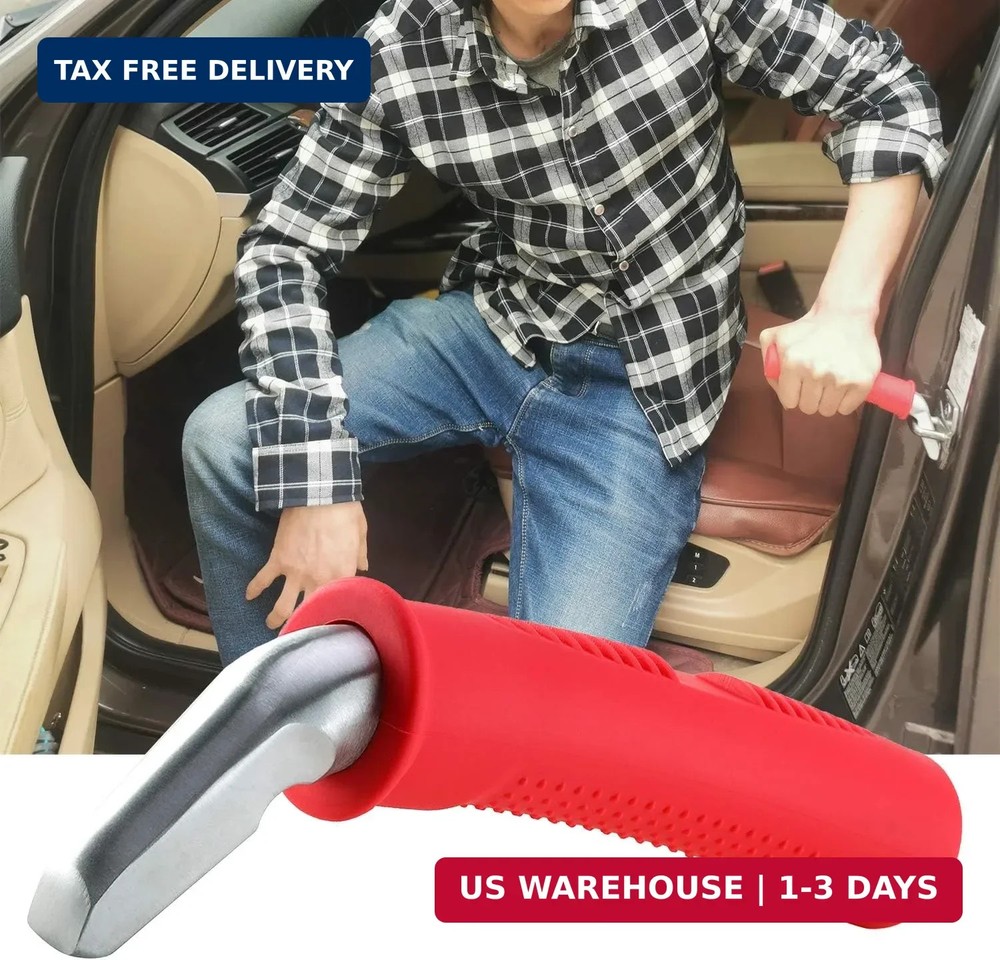 Valorcielo Car Door Handle for Elderly, 300 lb Support, Red 1 Pack | Auto cane p
