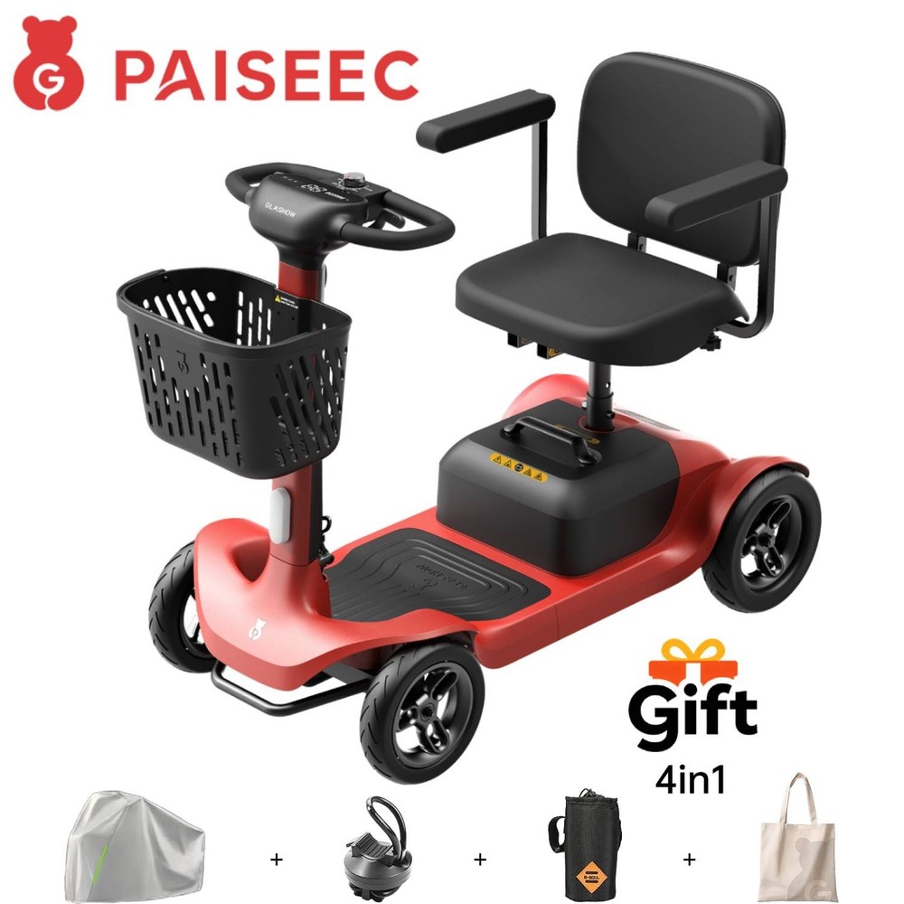 Paiseec Mobility Scooter Electric Power Wheelchairs Long Range 25 Miles 6 mph