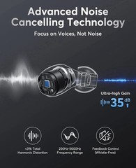 Karthus Invisible Digital Hearing Aid, Rechargeable, Noise Cancelling