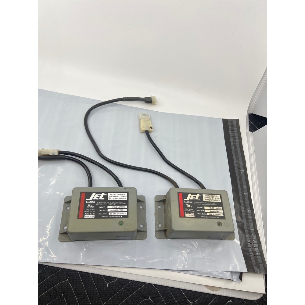 Jet Pride Mobility 2904JT-24 Automatic 3 Stage Battery Charger 24VDC 4A Lot of 2