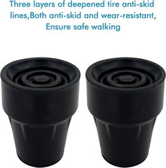 Durable Replacement Cane Tips 7/8 Inch – Skid-Resistant & Metal Reinforced