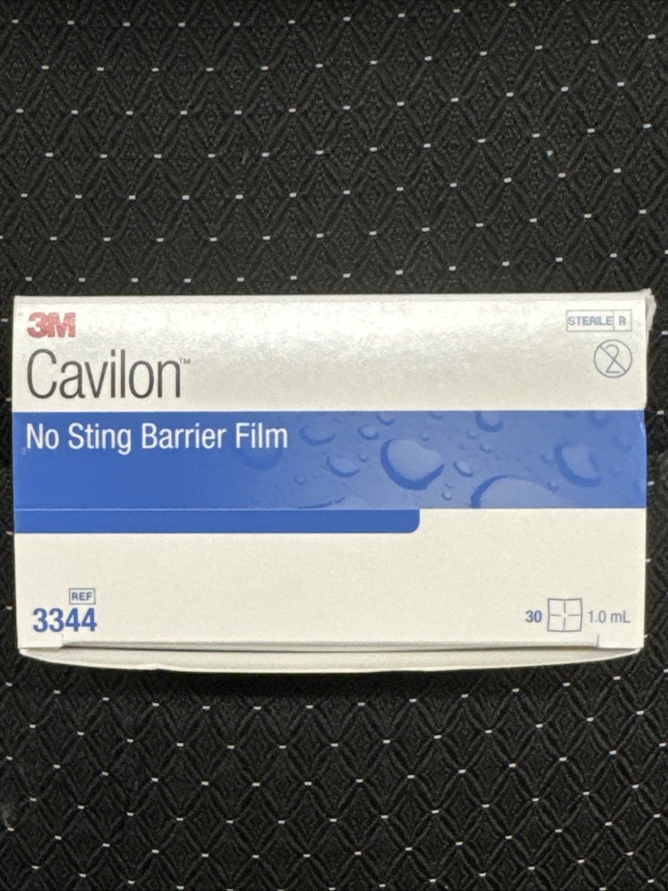 3M Cavilon No Sting Barrier Film, 3344 Alcohol-Free – Box of 30 Wipes Exp 2029