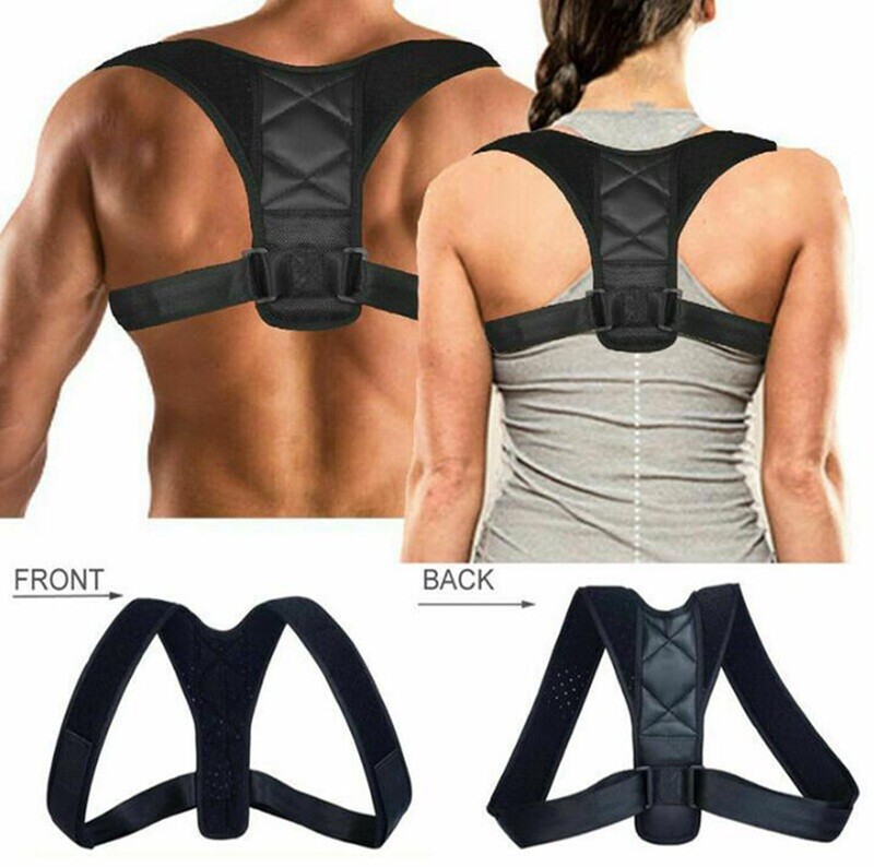 Back Support Brace Posture Corrector Spine Training Harness – Chest size 25-50in