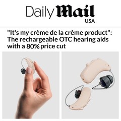 Audien ION Wireless Rechargeable OTC Hearing Aid Nearly Invisible Comfort