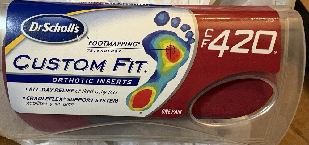 Dr. Scholl’s Custom Fit CF420 Orthotic Inserts, 1 Pair – **NEW**