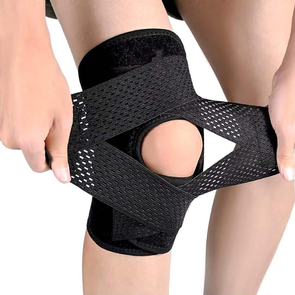 Adjustable Knee Brace Support Patella Stabilizer Pain Relief 4 Springs Men Women