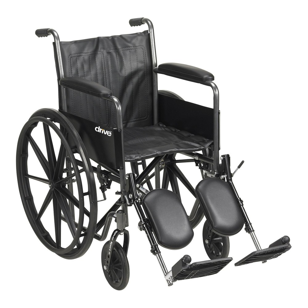 McKesson Wheelchair, Elevating Swing Away Foot Leg Rest, Fixed Arm, 18 in…