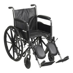 McKesson Wheelchair, Elevating Swing Away Foot Leg Rest, Fixed Arm, 18 in…