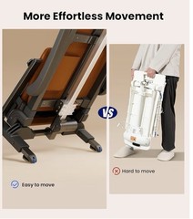 VOCIC Electric Floor Lift Elderly 440LBS T Stabilized Orange