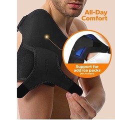 Adult Adjustable Shoulder Brace Compression Stability Support Unisex Men Women