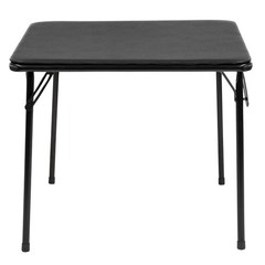 Flash Furniture Mindy Folding Kids Table Vinyl Padded Top Childrens Square