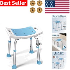 Bathroom Bench Durable Adjustable Aluminum 400lb Senior Handicap Suction Secure