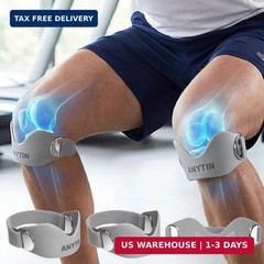 Silicone Patellar Tendon Support Strap 2 Pack, Knee Brace for Women & Men, FAST