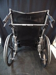 Medline Excel Reclining Wheelchair / Black Vinyl / Used / Great Condition