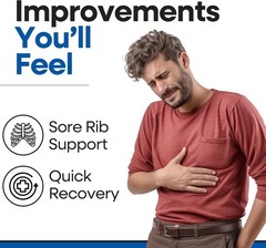 Rib Brace Rib Wrap | Chest Binder to Reduce Pain | Chest Compression Support …